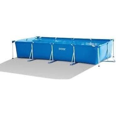 denkmit granule za odvode: 28274 Intex bazen Rectangular Frame sa metalnim okvirom 450x220x84cm — 2