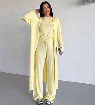 viskozne pantalone: 04. - Novo✨ - Komplet 3/1 ( majica,ogrtac i pantalone) - Duzina — 2