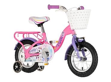 lanac za bicikl: Bicikl kids Visitor Unicorn 12" V-brake + kontra, 95–115 cm (12") — 1