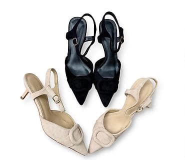 calliope sandale: Ženske slingback cipele sa špicastim vrhom i niskom potpeticom (kitten — 1