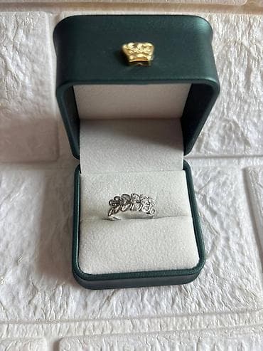 svecane haljine ruma: Prstenovi sa cirkonima podesivi– elegantni modeli. - Boja metala — 1