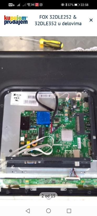 drzac za telefon za motor: FOX 32DLE252 i FOX 32DLE352 – delovi za TV Dostupni originalni delovi — 3