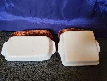 Kuhinjski setovi: Porcelanske 1 nove,vintaz posude. Univezalne posude,obe u — 8