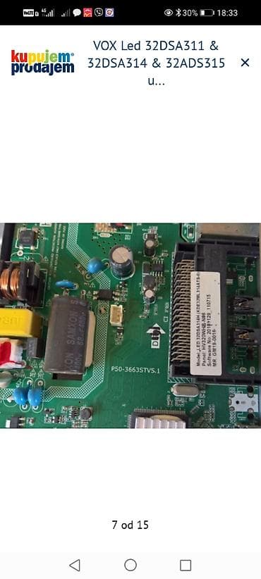 tastatura za tv: Na prodaju delovi za VOX LED televizore. **Delovi za model VOX Led — 8