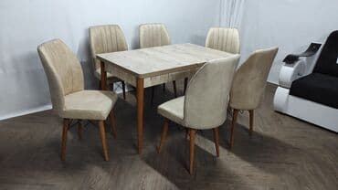 Sets of table and chairs: Cena kompleta 285€ 💵💸 🔹Stolica 🔹Boja -Tamno siva 🔹Materijal-metalni — 5
