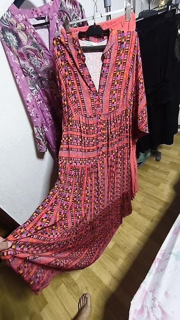 haljine u etno stilu: Boho maxi haljine sa etno printom - Model: široka, lepršava maxi — 4