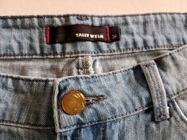 stradivarius bermude: S (EU 36), Pamuk, bоја - Svetloplava, Jednobojni — 2