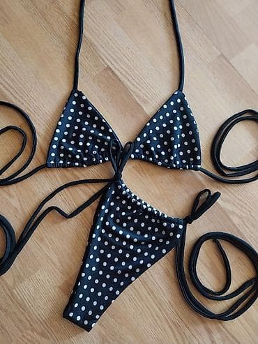 umetak za kupaci kostim: Ženski komplet bikini kupaćih kostima – trouglasti gornji deo i donji — 2