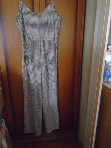helanke sa trakom oko stopala: H&M, L (EU 40), Plaid, color - Beige — 3