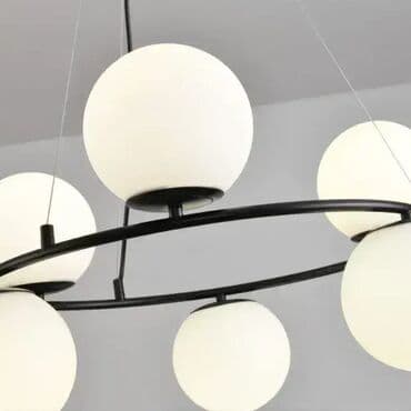 navlake za stolice crna gora: Visilica luster Tip grla: E27 Broj mesta: 6 Napojn: 220V Materijal — 2