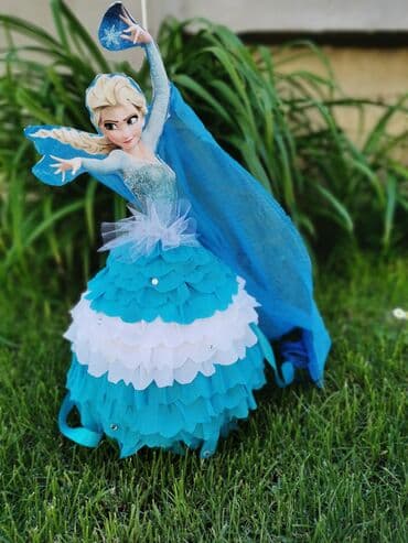 step deke: Birthday decoration, color - Light blue, New — 6
