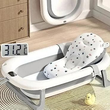 kolica sa alatom: Sklopiva kadica za bebe sa jastukom i indikatorom temperature - — 2