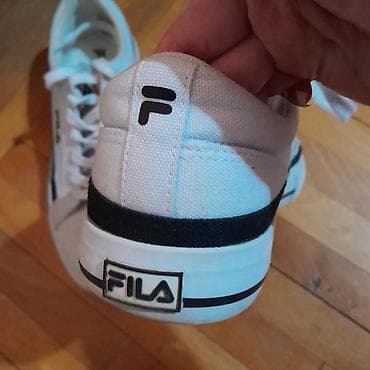 puma patika: Fila bele patike – klasičan nizak model od platna - Brend: Fila — 3