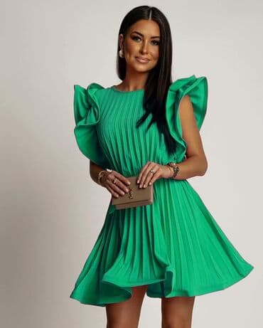 haljine sečene ispod grudi: One size, Evening, Short sleeves — 1