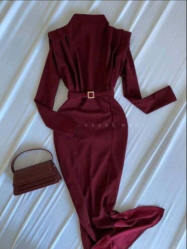 haljine za punije novi sad: Bоја - Bordo, Večernji, maturski, Dugih rukava — 2