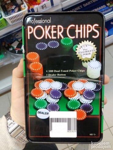 Društvene igre: Poker Chips drustvena igra 699 dinara IMA VISE KOMADA NA STANJU — 2