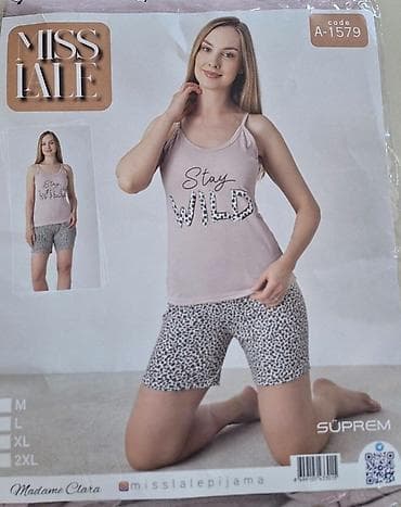 muške pidžame veliki brojevi: L, M, XL, bоја - Roze — 4