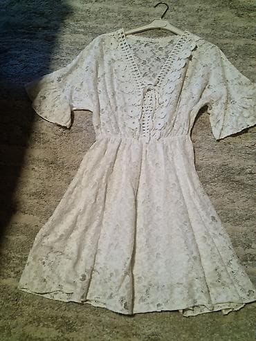 Čipkana bela haljina – Made in Italy - Materijal: mekana čipka sa na lalafo.rs Čipkana bela haljina – Made in Italy - Materijal: mekana čipka sa