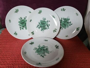 set za hranjenje od bambusa: Tacne za poslastice 1959 do 1977god. Thomas porcelan Nemacka — 1