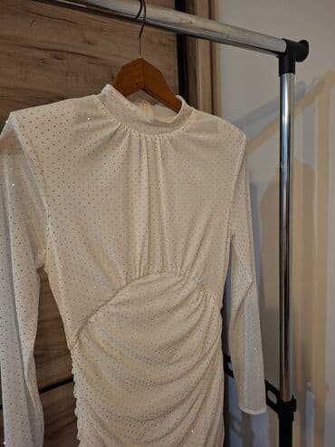new yorker srbija kombinezoni: Zara S (EU 36), color - White, Cocktail, Long sleeves — 2