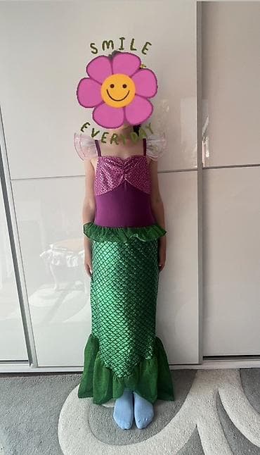 kevin klajn haljine: Dečiji kostim male sirene ARIEL 130 cm NOVO Kostim nije za plivanje — 1