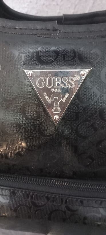 guess plisana torba: Color - Black, Guess — 2