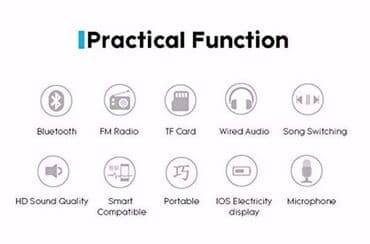 Audio tehnika: SAMO 1450 din FM/Mp3 Bluetooth slušalice P47 Bluetooth bežične — 5