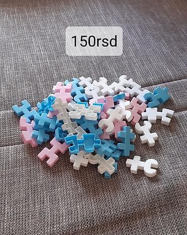 Konstruktorske plastične kocke/elementi za slaganje - Set različitih