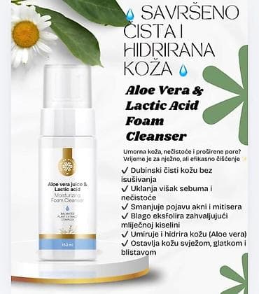aromaticna bio so: Aloe Vera & Lactic Acid Foam Cleanser – hidratantna penušava — 1
