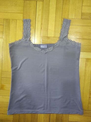 crop top c a: 3XL (EU 46), Poliester, bоја - Siva — 5