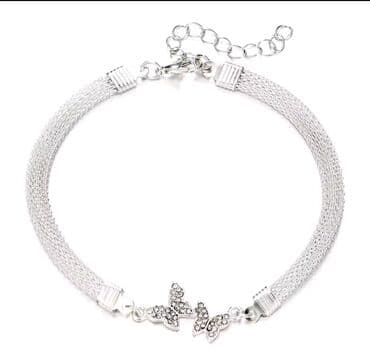 srebrne ogrlice sa cirkonima: Chain bracelet, Material: Cubic zirconia — 7