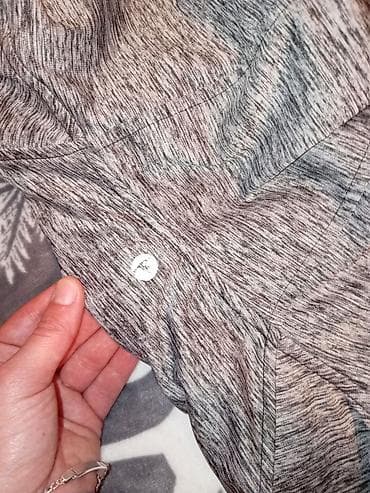 pantalone za plažu: Muška/dž uniseks dukserica sa kapuljačom – melanž siva - Materijal — 2