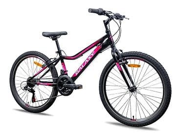 cebici za decu: Dečiji/teen MTB bicikl GALAXY – 24/18 inča, crno‑ružičasti - Veličina — 1