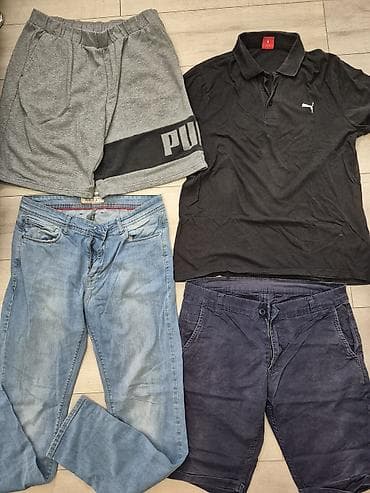 farmerke tregerice muske: Muški paket odeće – 10 komada Sadržaj: - 3 polo majice kratkih — 3