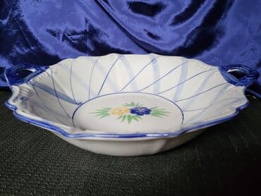 Kompleti posuđa: Cinija nova velika porcelanska iz 80ih. Masivna cinija,sve na njoj — 8