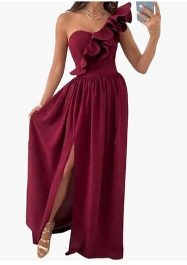 lidl haljine 2024: Color - Red, Other sleeves — 1