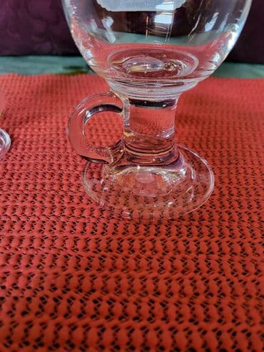 solje za caj: Solje nove za kafe,caj za dvoje. kristal. nemacke 80te. Solje za — 11