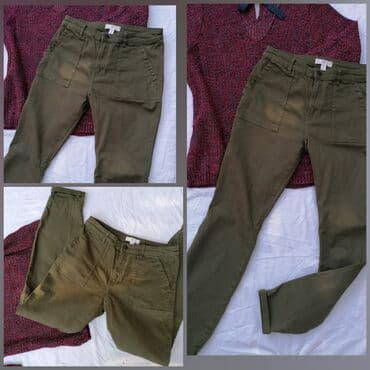 p. s prsluci: H&M nove cargo farke S Struk 37cm Bokovi 49cm Dubina 25/33 Duzina — 2