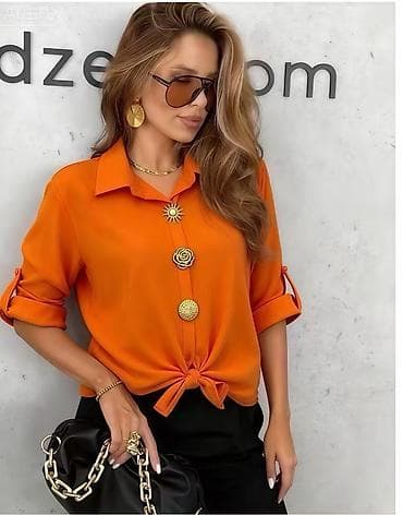 buzz beograd: ❤️Ženska košulja sa ukrasnim dugmadima i vezivanjem sprijeda
✅2200 din — 7