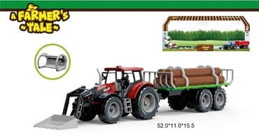 drvena kuca za lutke: Veliki traktor sa drvima od 52cm 

🟩 CENA 2000 dinara 🟩 — 1