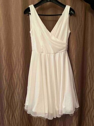 Women's Clothing: M, color - White, Cocktail, Without sleeves — 1