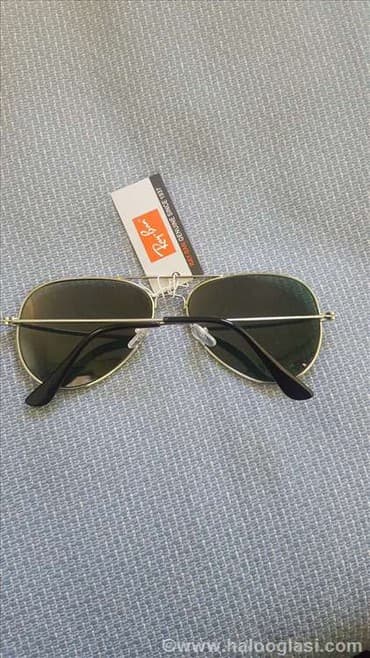 ray ban aviator: Ray Ban Aviator Zelene, Model 3025 Nove, Zeleno staklo i Srebrn Ram — 3