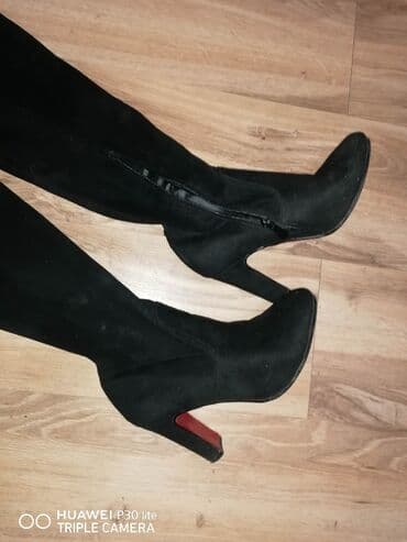 crna subara: High boots, 38 — 2