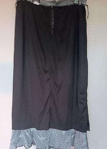 Blazers: Crno-bela suknja sa apstraktnim mikro-„oval” printom. Maxi dužina sa — 3