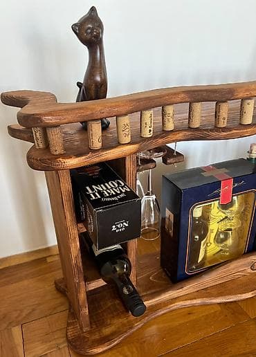 police za vino jysk: Drvena polica za vino Novo Puno drvo Dimenzije : Visina 57 Dužina 90 — 7
