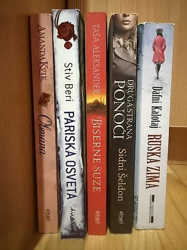 Knjige: Set od 5 romanesnih naslova na srpskom jeziku, meki povez: -