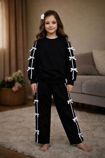 crop top za devojcice: Dečiji komplet trenerke – dukserica i donji deo Od 3 do 10 god - — 4