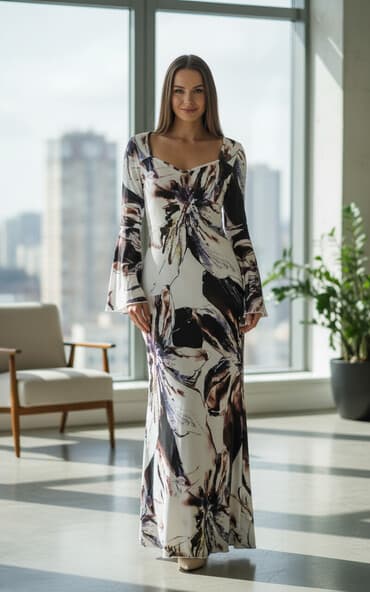 Rolke: XL, bоја - Šareno, Večernji, maturski, Dugih rukava — 1