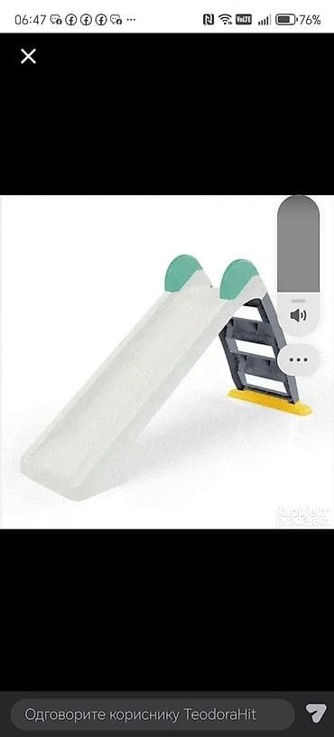 trouglasti mop za ciscenje: Dečiji tobogan Dolu Slide – kućni i dvorišni model - Kompaktan — 1