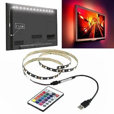 Led traka za tv Povezivanje preko USB-a. RGB traka je samolepljiva. U